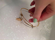 How to clean a store tarnished alex and ani bracelet