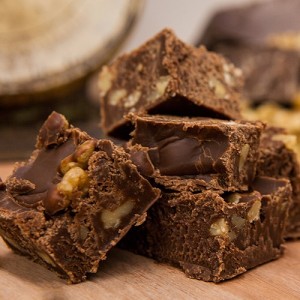 Chocolate Fudge with Walnuts